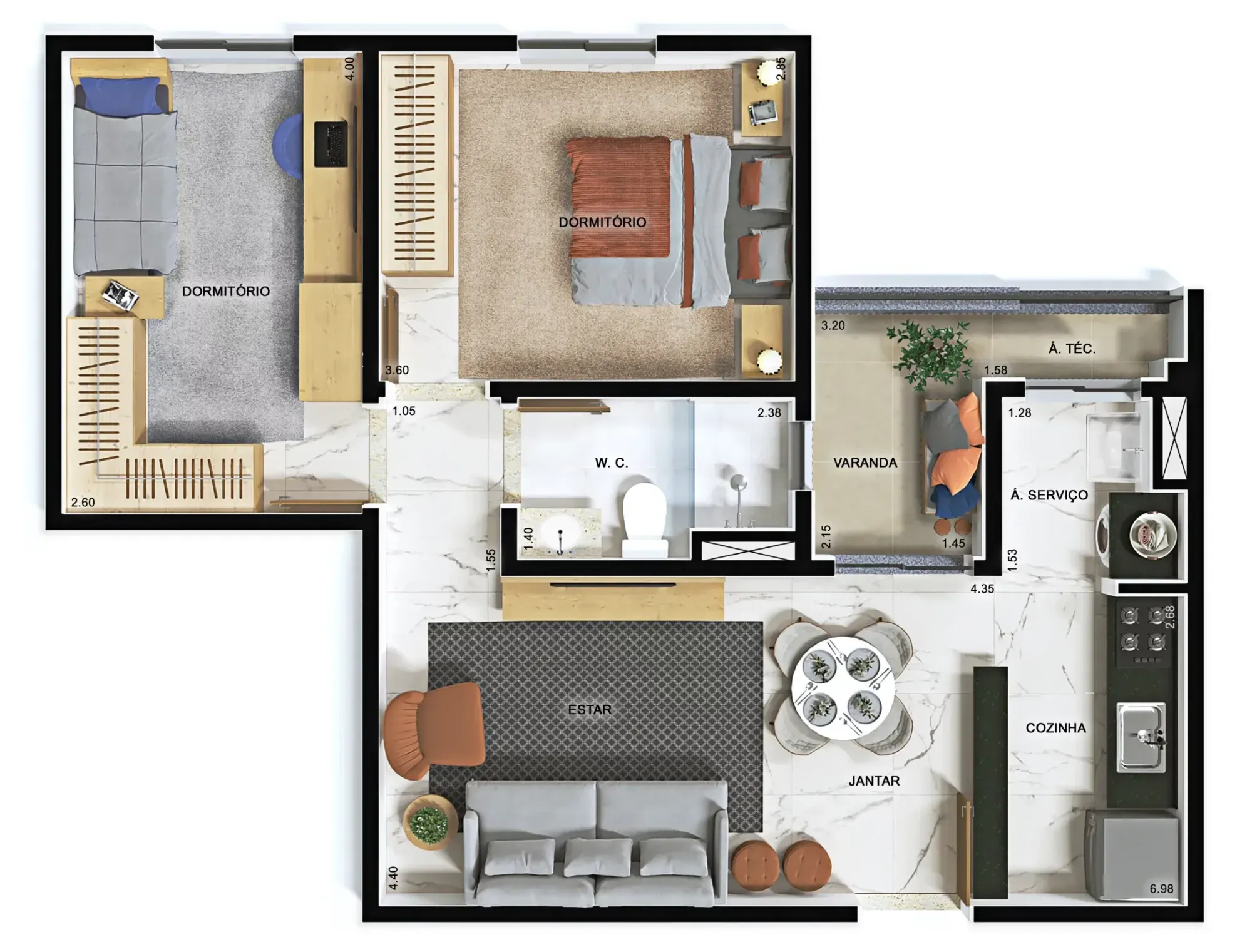 Imagem Apartamento com 2 Quartos à Venda, 58 m² em Vila Progresso - Jundiaí