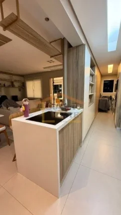 Imagem Apartamento com 87 m² de área útil, composto por 2 dormitórios, sendo 2 suítes, sala com ar-con...