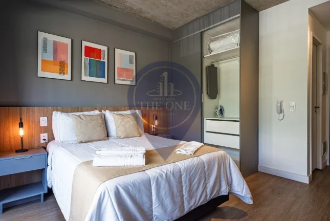 Imagem Studio moderno à venda em Indianópolis, São Paulo-SP: 1 quarto, 1 suíte, 1 sala, 1 banheiro, 26m² de área.