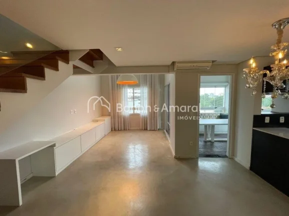 Imagem Apartamento duplex de 104mts no Cambuí, estilo loft, muito sofiticado.
Contem duas suítes, com per...