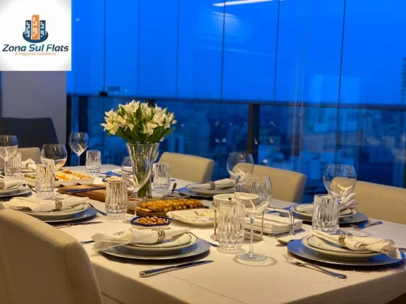 Imagem Apartamento Mobiliado à Venda No Brooklin Com 2 Suítes, Escritório e 3 Vagas