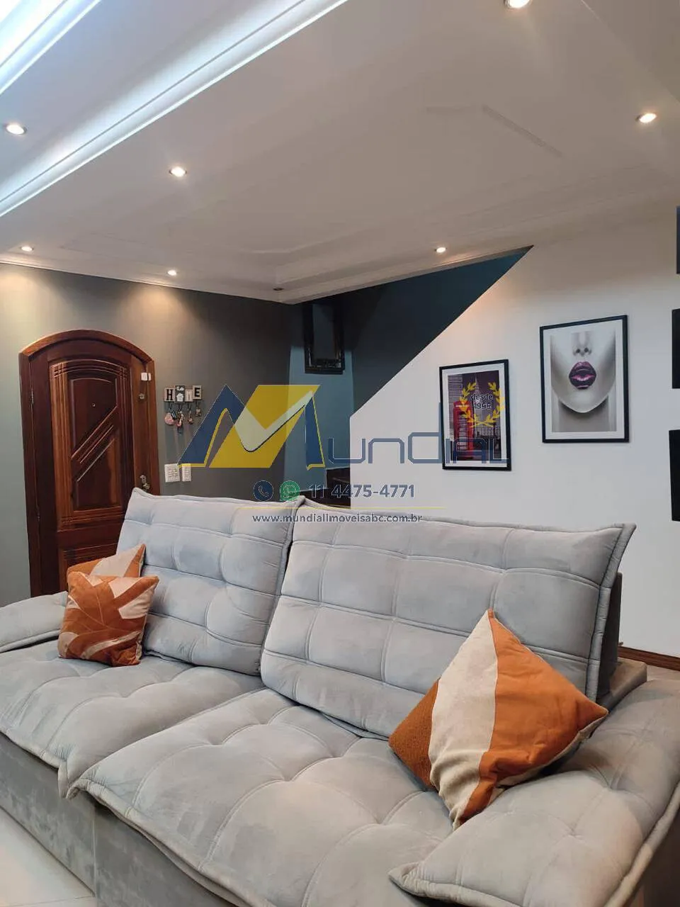 Imagem Sobrado com 3 Quartos e Área Gourmet em Santo André