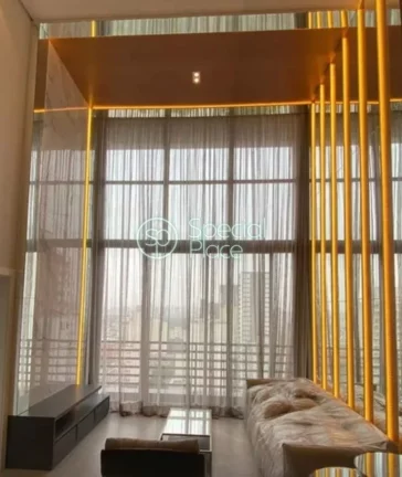 Imagem Moderno Loft para locação Jardins *100m² privativos *Duplex 100% mobiliado *Living com ambientes ...