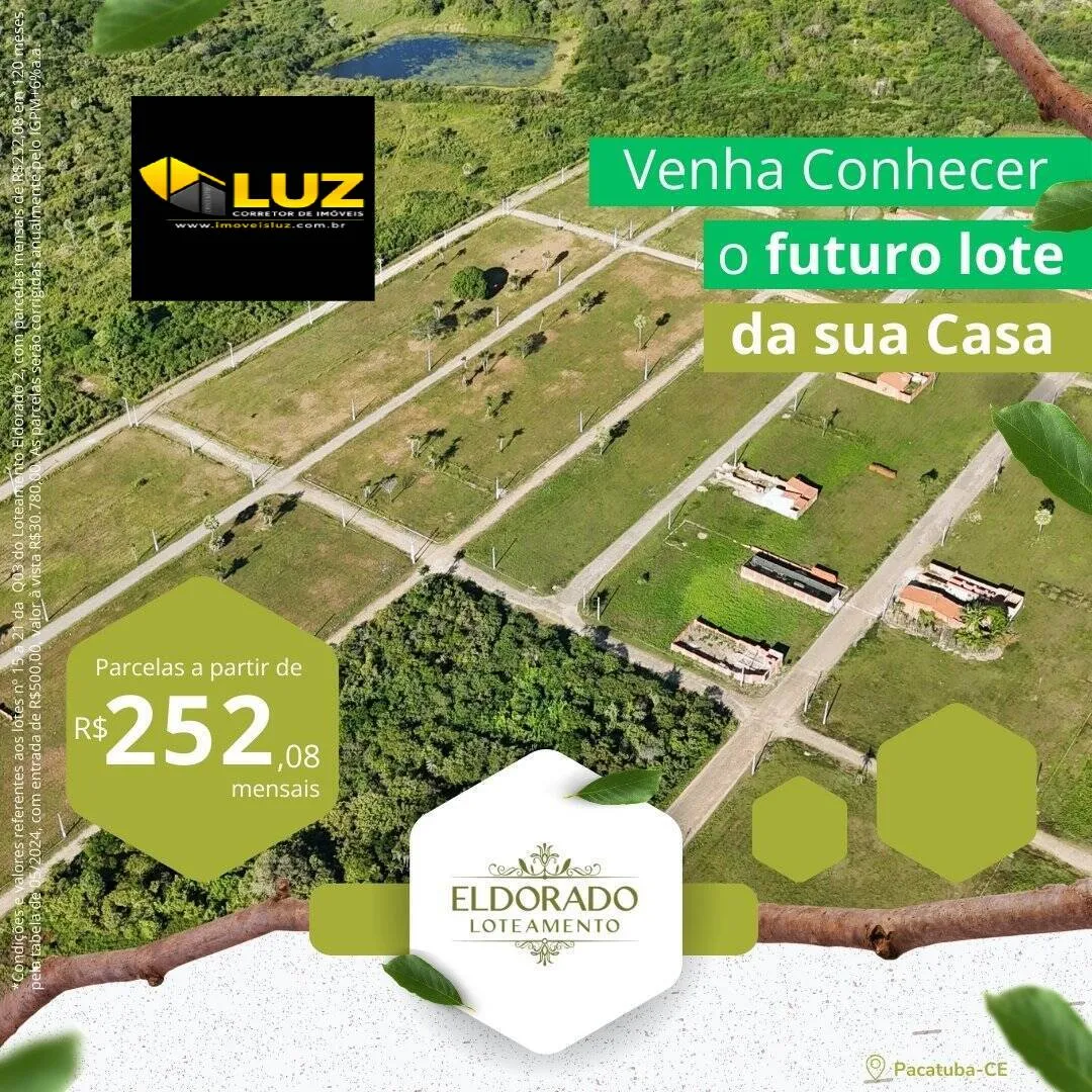 Imagem Realize o sonho do seu Lote Próprio! 
Loteamento Eldorado