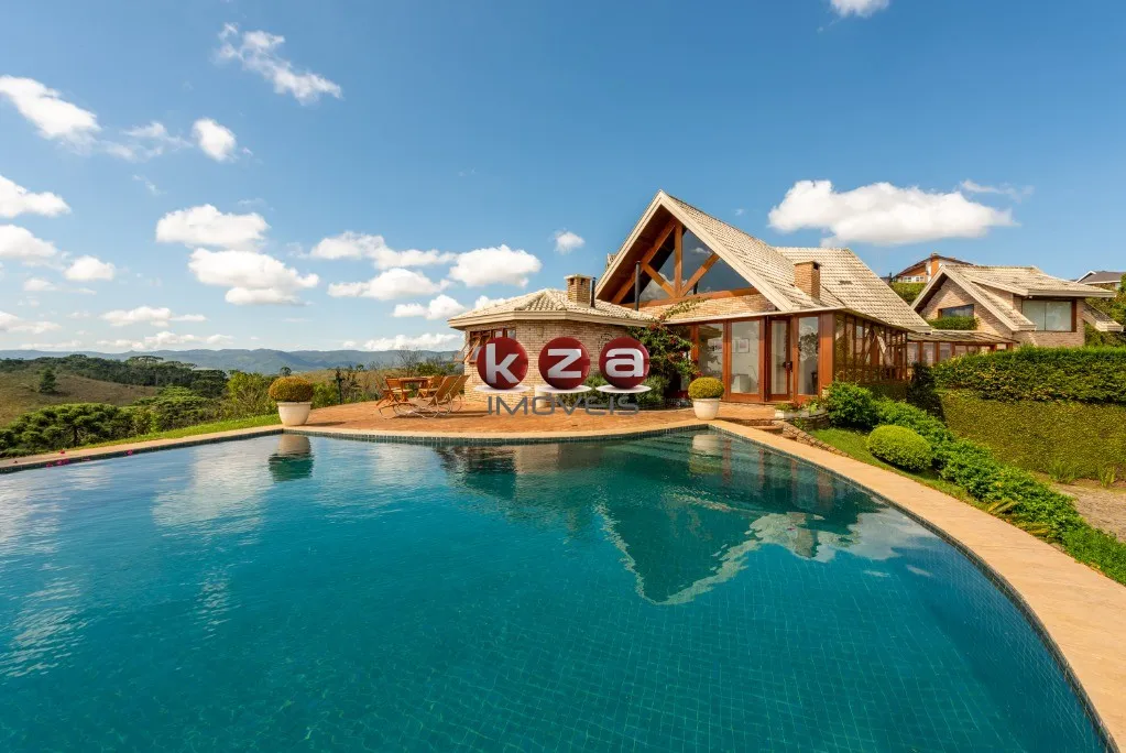 Imagem Espetacular Mansão de Luxo no Condomínio Florestal Clube em Campos do Jordão - 5 Quartos, 5 Suítes, 3 Salas, 7 Banheiros, 13 Vagas - 655m²