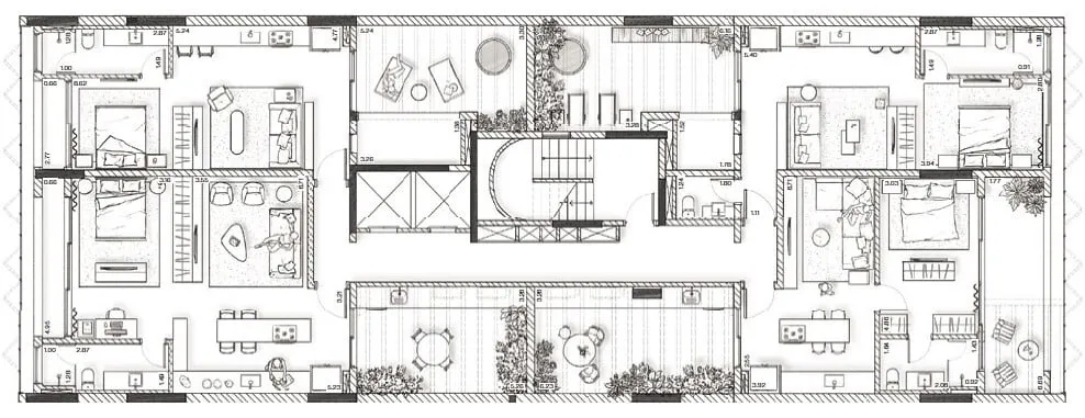 Imagem O edifício traz uma estética elegante e atemporal para a paisagem do bairro. Seus apartamentos tê...