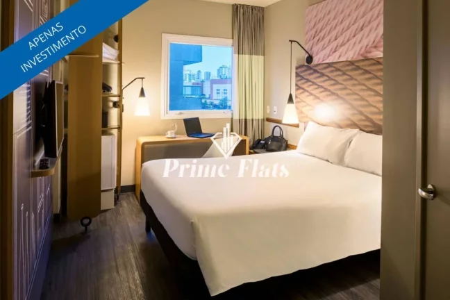 Foto do imóvel Flat disponível para venda no Íbis São Paulo Tatuapé, com 17m², 1 dormitório e 1 vaga em Rua Filipe Camarão