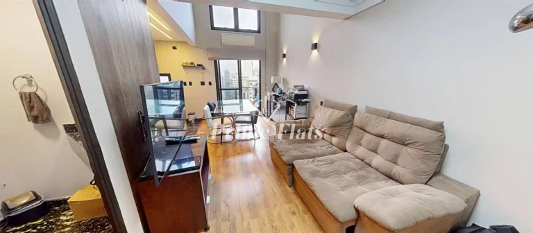 Imagem Flat disponível para venda no Place Vendome Flat Service em Moema, com 52m², 1 dormitório e 1 vaga