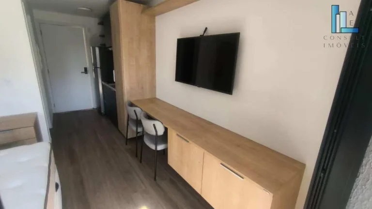Imagem Apartamento mobiliado para morar e investir à venda em São Paulo, perto da estação de metrô Santa Cecília com 24m2
