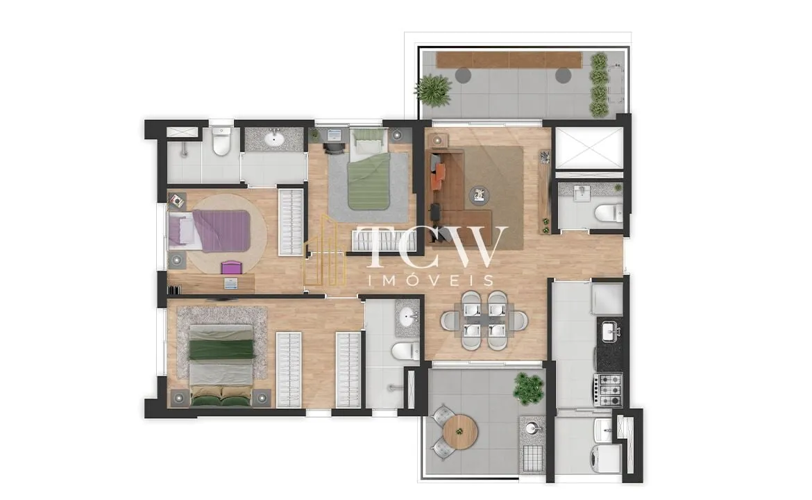 Imagem Apartamento à venda no bairro Brooklin - São Paulo/SP, Zona Sul
