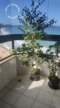 Imagem Apartamento de três dormitório sendo uma suite, a venda na avenida beira mar praia do Morro Guarapari-ES área lazer completo na cobertura.