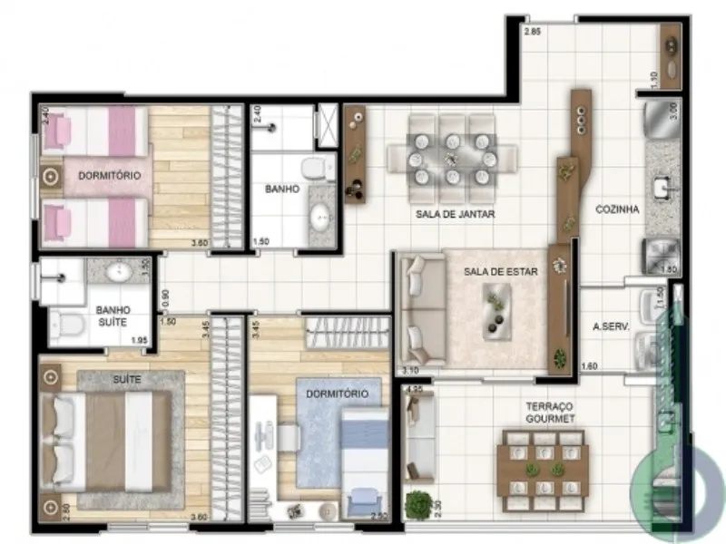 Imagem Apartamento 3 quartos em São Caetano do Sul SP, apartamento à venda em São Caetano do Sul, apartamento 3 dormitórios com suíte em São Caetano do Sul