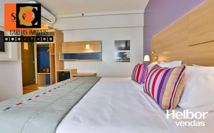 Imagem Apartamentos Stúdios 100% mobiliados, na praia, por apenas R$379.000-Santos