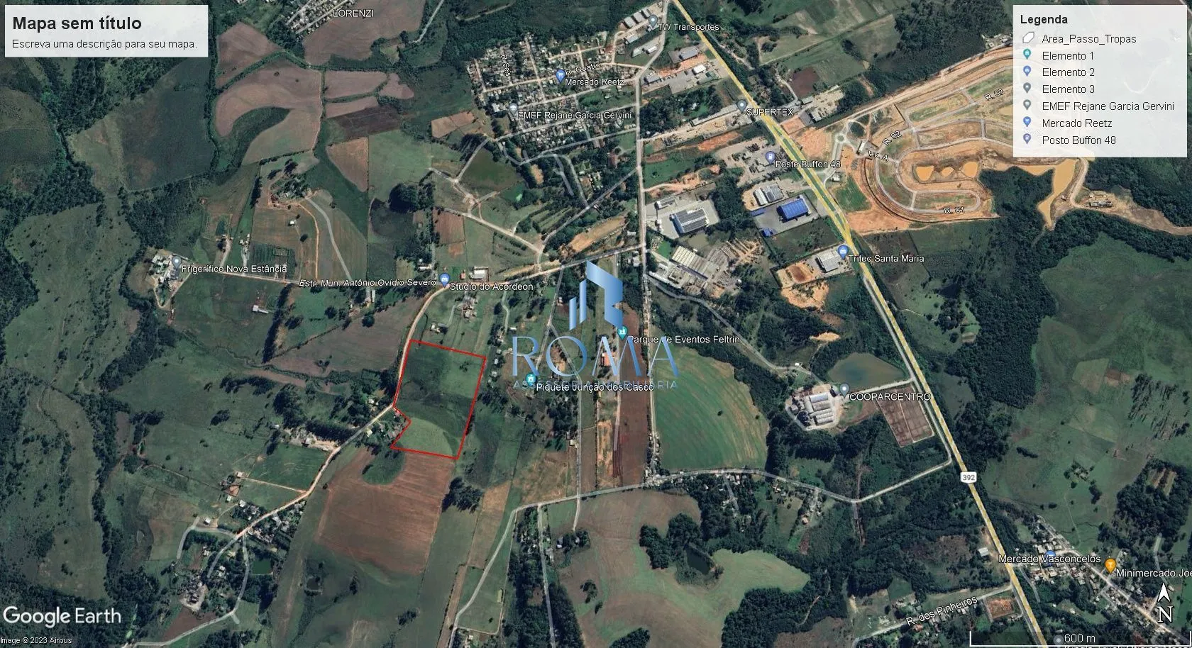 Foto do imóvel Terreno à venda Lorenzi Santa Maria/RS