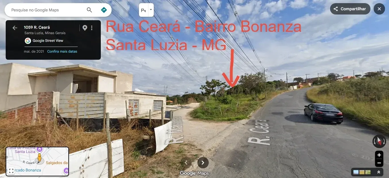 Foto do imóvel Terreno à Venda, 2.100 m² em Rua Ceará, s/n - Bonanza, Santa Luzia - MG