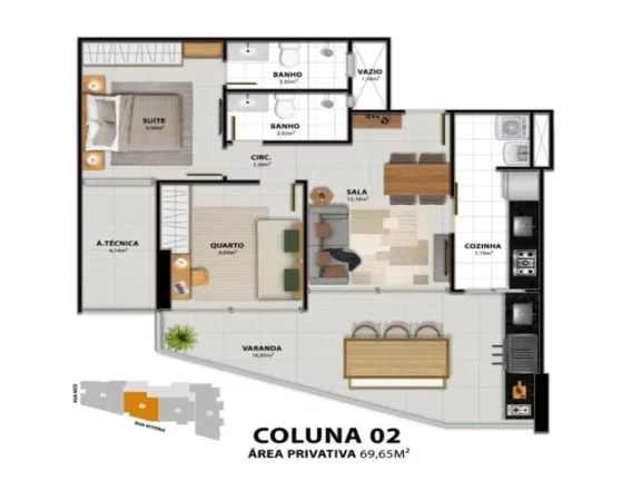Imagem APARTAMENTO COM 3 QUARTOS E 2 SUÍTES NA PRAIA DO MORRO GUARAPARI ES