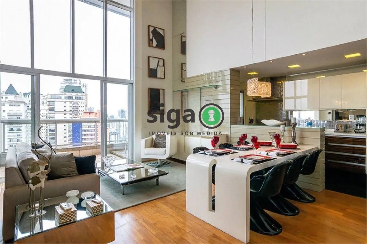 Foto do imóvel Apartamento Duplex Alto Padrão na Vila Nova Conceição de 2 Suítes com 3 Vagas à Venda.