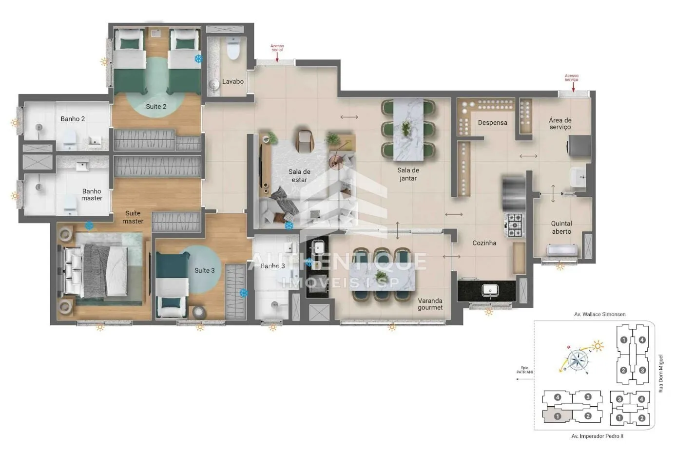 Imagem AUREA NOVA PETROPOLIS SBC - Apartamento à venda no bairro Nova Petrópolis - São Bernardo do Campo/SP