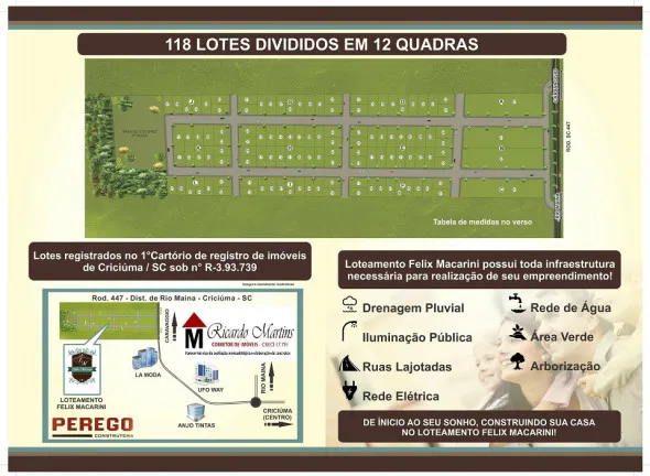 Imagem Terreno à Venda, 497 m² em Vila Macarini - Criciúma