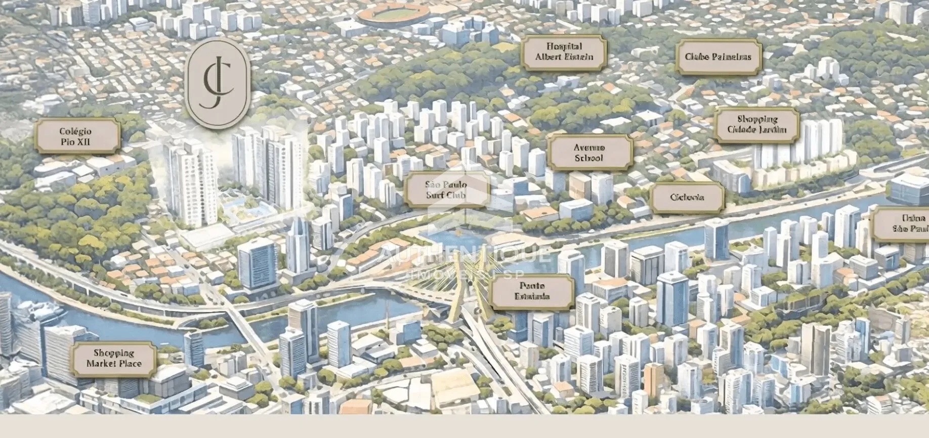 Imagem CHATEAU JARDIN - Apartamento à venda no bairro Cidade Jardim - São Paulo/SP, Zona Sul