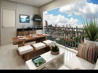 Imagem Locação de Apartamento de Luxo na Vila Gilda em Santo André-SP - 4 quartos, 2 suítes, 3 banheiros, 3 vagas de garagem e 139,00m² no Condomínio Royale Mérit.