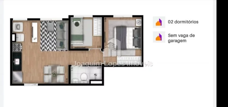 Imagem Apto de 2 dorms Suíte, Sacada e Vaga, Lazer, V. Rosália a pa