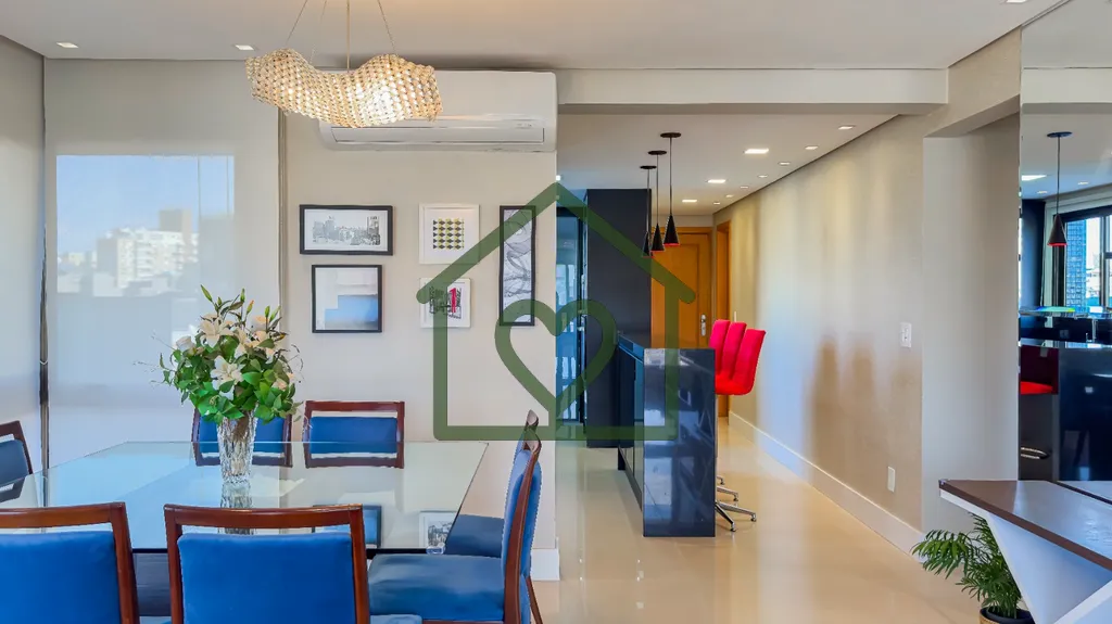 Imagem Apartamento mobiliado de 95m², distribuídos em 2 dormitórios sendo, living para 2 ambientes com l...