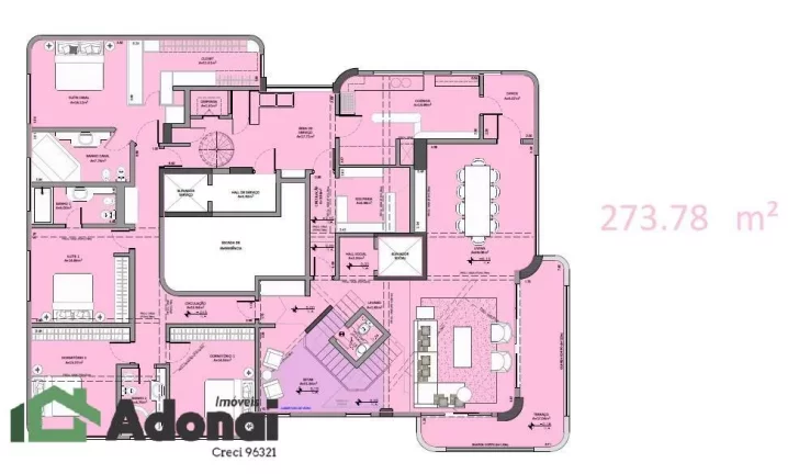Imagem apartamento (cobertura triplex) de 642m² Shopping Higienópolis – Baixamos