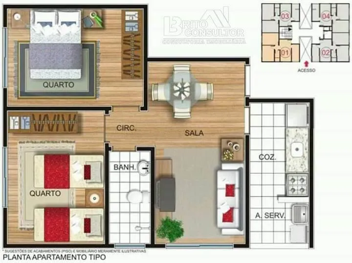 Imagem Condomínio Itaúna Life - Apartamento 2 quartos à venda no bairro Mutuapira - São Gonçalo/RJ