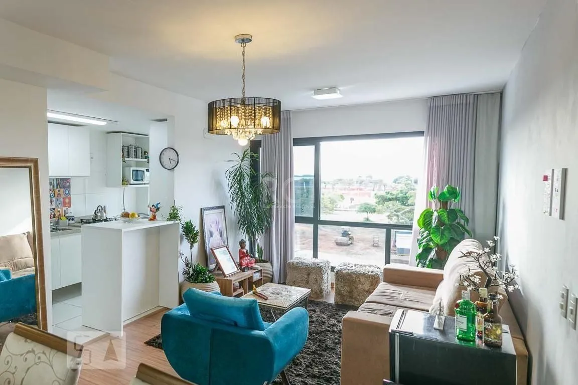 Imagem Apartamento com 3 quartos, 1 suíte, churrasqueira, 2 vagas, no bairro Cristal