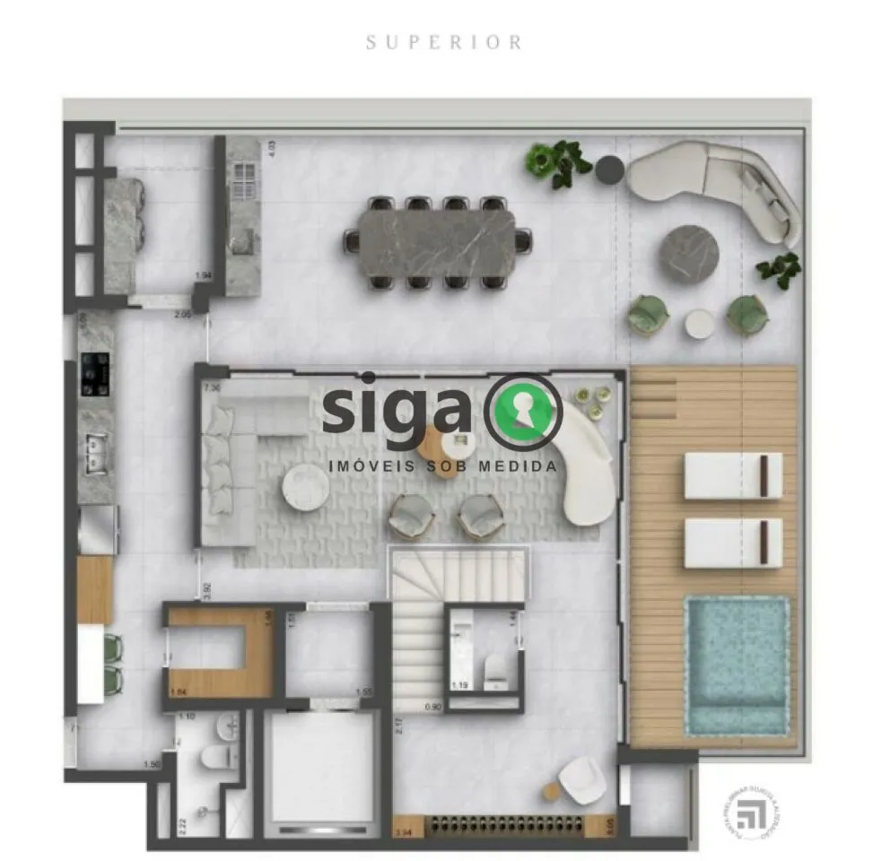 Imagem Cobertura Duplex para venda na Vila Clementino 04 suítes, São Paulo - SP