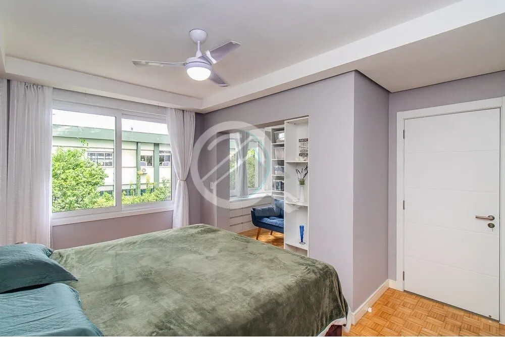Imagem Apartamento de frente, com 109,78 m² - 3 dormitórios transformado em 2, sendo 1 suíte com closet....