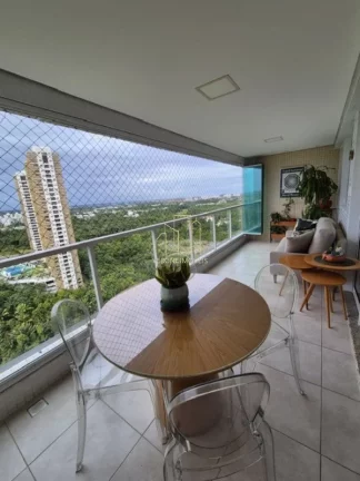 Imagem Vendo apartamento no Greenville Platno em Patamares com três quartos e varanda gourmet