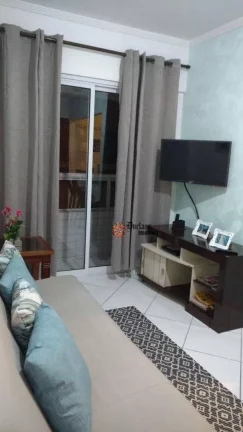 Imagem Apartamento com 1 dormitório à venda, 47 m² por R$ 299.000 - Caiçara - Praia Grande/SP