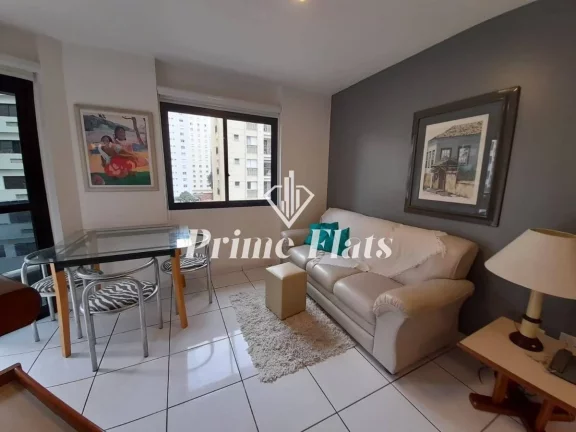 Foto do imóvel Flat disponível para locação no Columbia Residence, com 38m², 1 dormitório e 1 vaga em Rua Ouro Branco