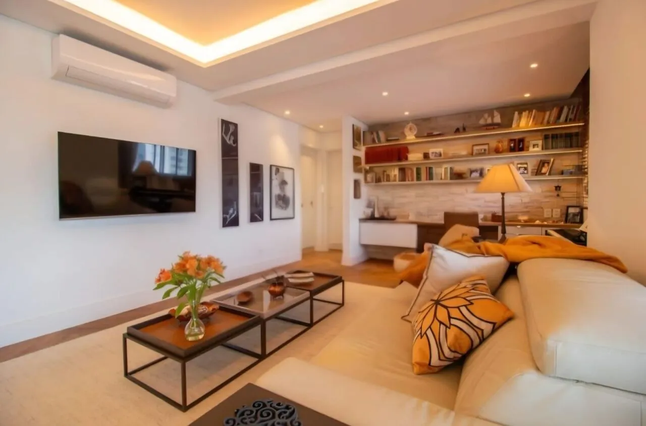 Imagem Apartamento mobiliado à venda no Brooklin com 132m², 2 suítes