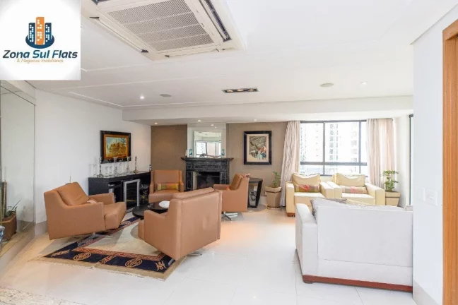 Imagem Apartamento à Venda Em Moema Pássaros Com 4 Dormitórios Sendo 3 Suítes e 3 Vagas