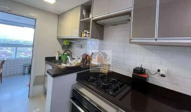 Imagem Lindo Apartamento com Vista ao Mar, 1 Suíte, Maracanã - Praia Grande