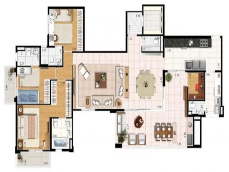 Imagem Condomínio Novo Jardim Family Resort, apartamento 4 quartos em Bairro Jardim Santo André sp