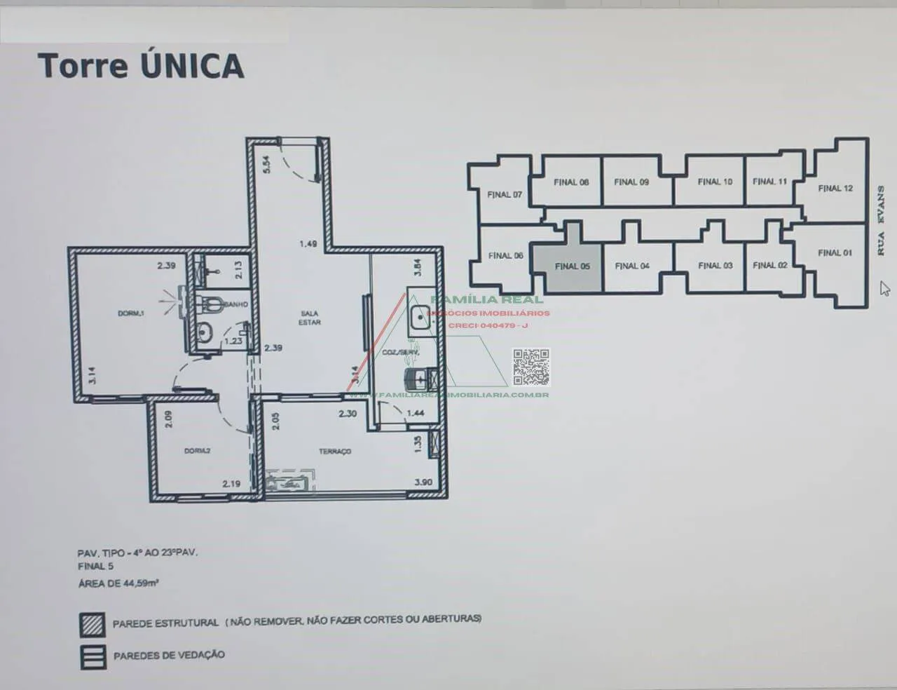 Imagem Apartamento padrão, com 2 Dorms, 1 vaga coberta, a venda, na Vila Esperança