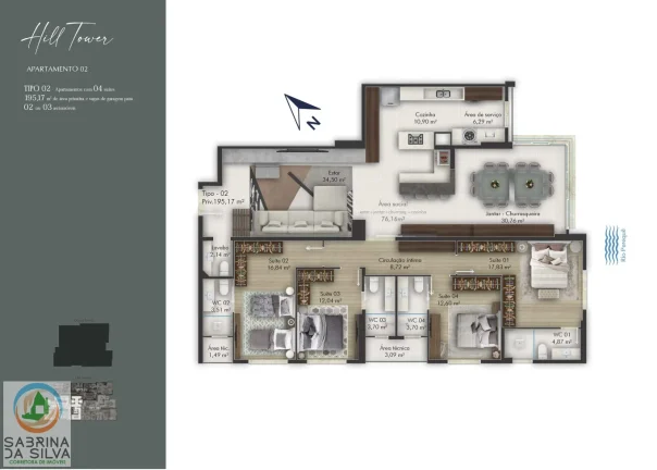 Imagem Apartamento - Meia Praia - Itapema