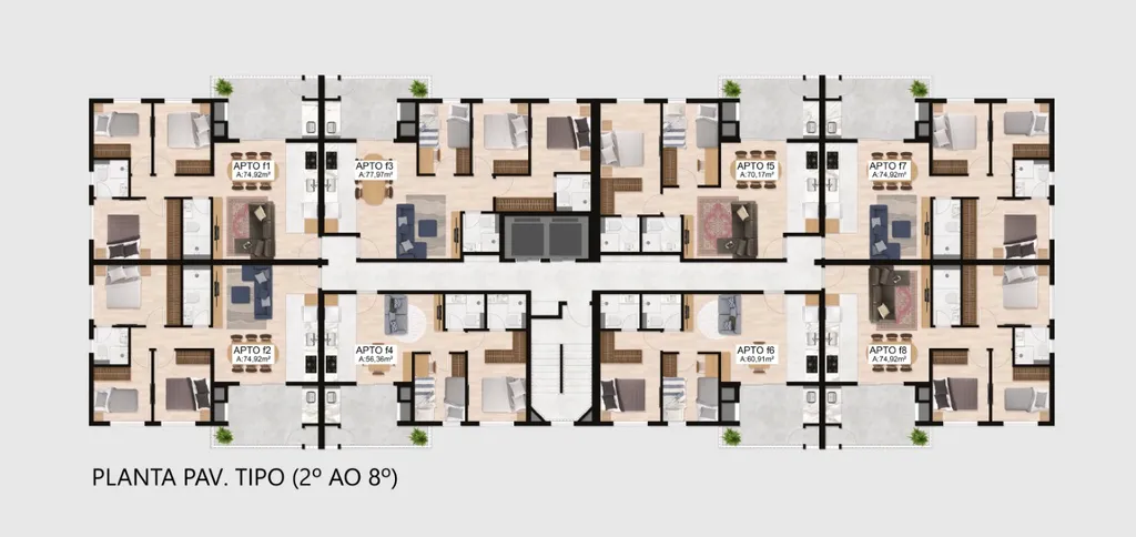 Imagem Imperdível: Apartamento à venda em Curitiba-PR, Boa Vista! 2 quartos, 1 suíte, 2 banheiros, 1 vaga, 56,36 m².