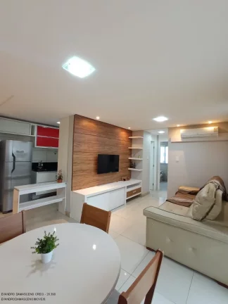 Imagem Apartamento para locação em Lauro de Freitas-BA, Buraquinho: 2 quartos, 1 suite, 2 salas, 1 banheiro, 1 vaga, 63m².