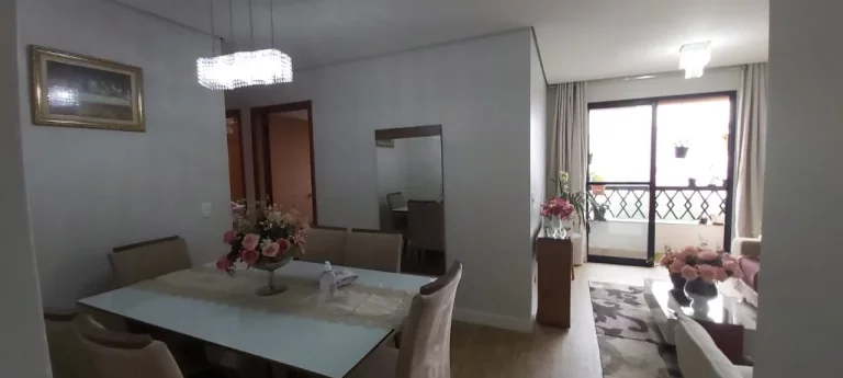 Imagem Sala 2 ambientes com sacada, cozinha com dispensa, área de serviço, 3 dormitórios sendo 1 suíte,...