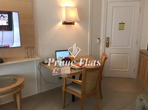 Imagem Flat disponível para locação no Hotel The Universe Paulista by Intercity, com 32,22m², 1 dormitório e 1 vaga de garagem