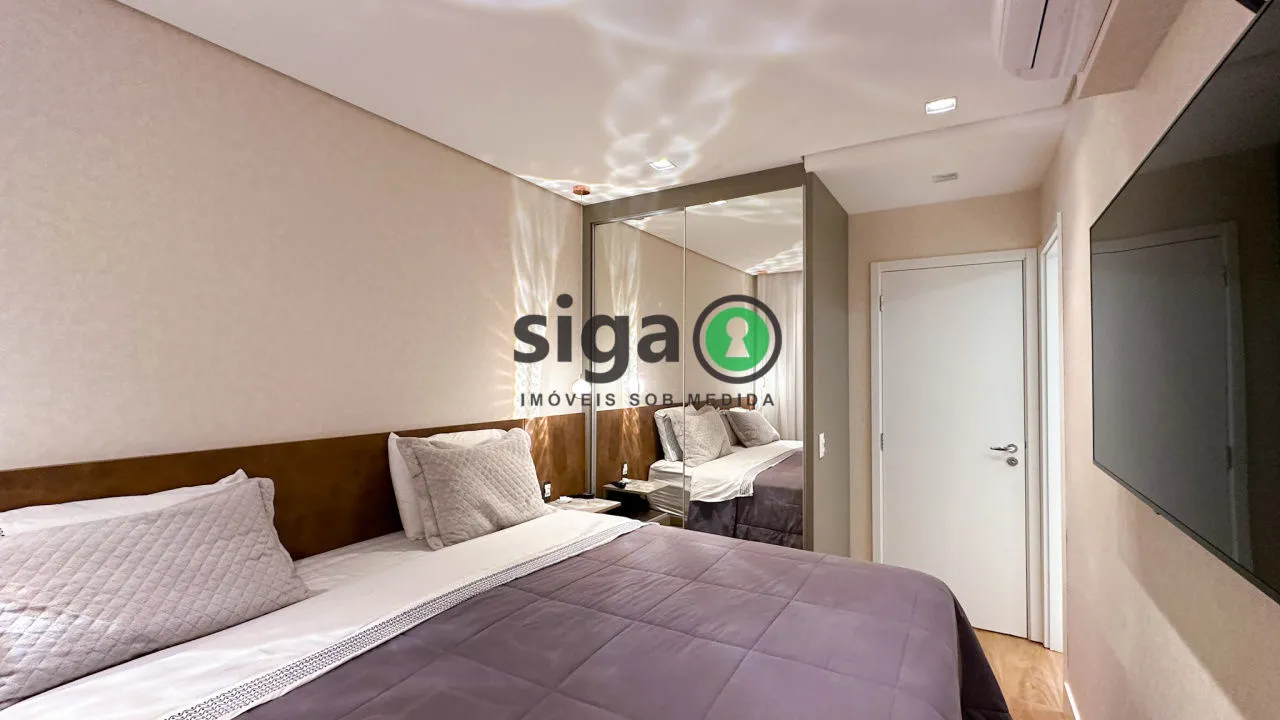 Imagem Apartamento Novo Sky Park 125 m² Tatuapé Mobiliado e Decorado