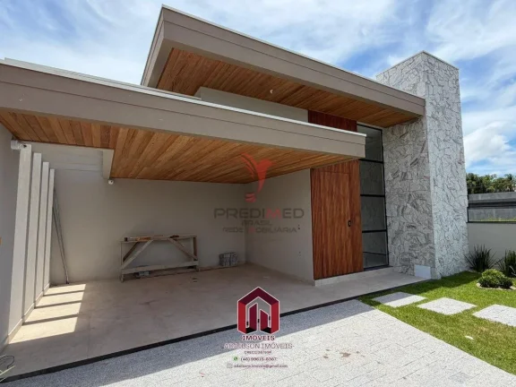 Imagem Linda casa moderna com 3 suítes e área gourmet – São José/SC - Brasil