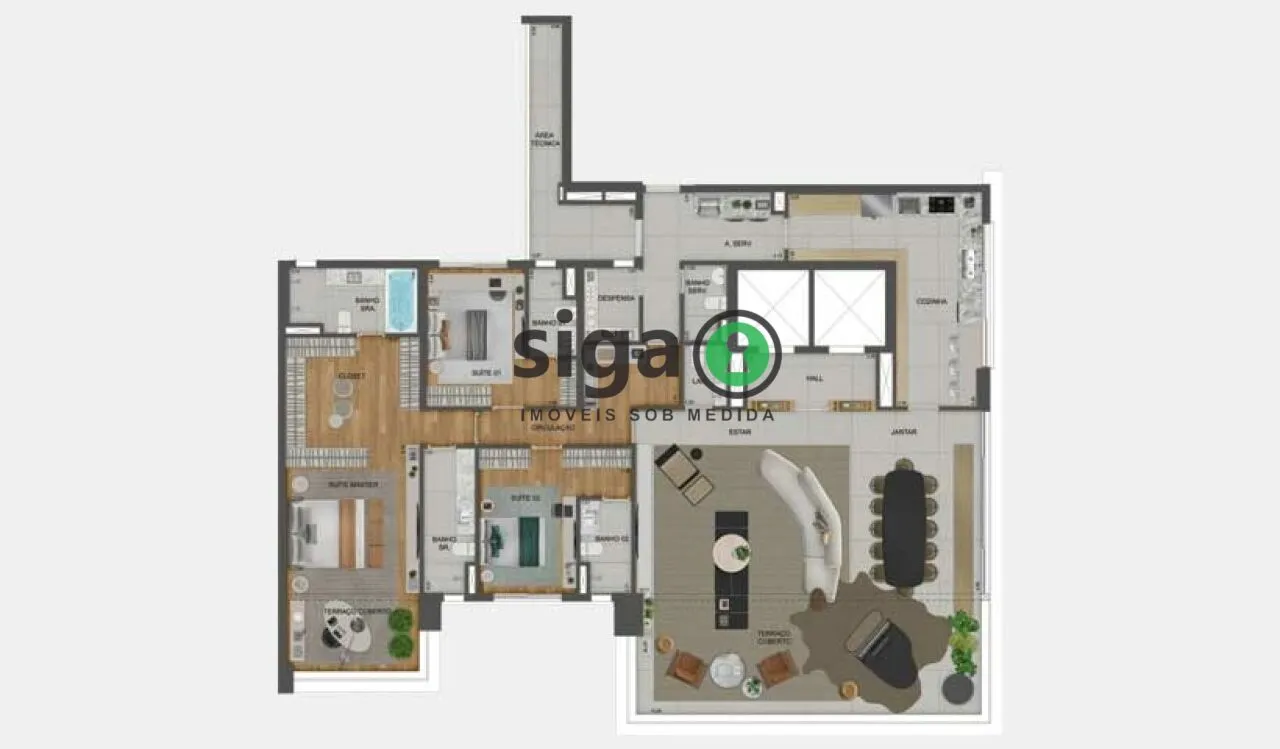 Imagem Apartamento para venda em Moema 04 suítes, São Paulo - SP