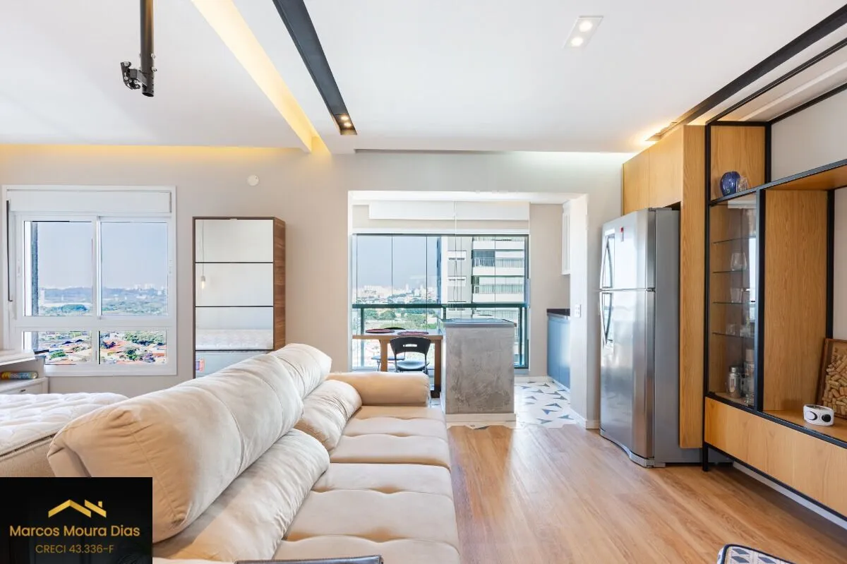 Imagem Apartamento Mobiliado à venda com 1 dormitório e 1 vaga na Vila Leopoldina - Portaria 24 hs, Edifício com Lazer e Gerador