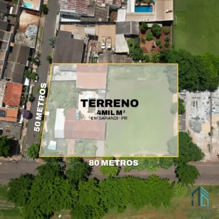 Terreno de esquina com 4 mil m² a venda no Jd. Vera Cruz - Sarandi PR